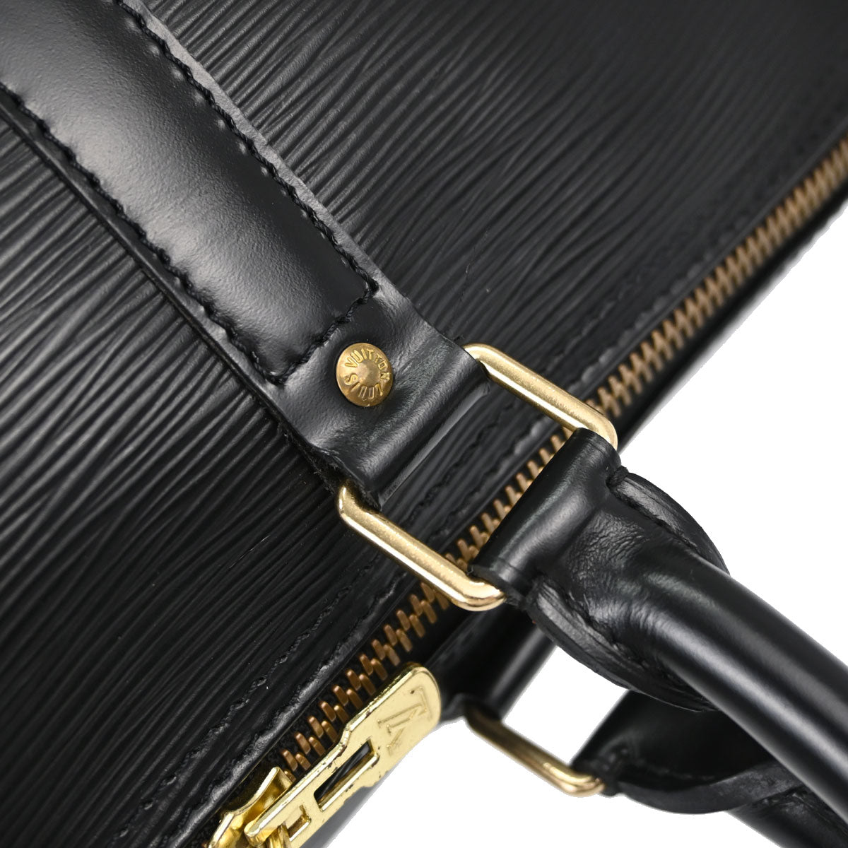 Louis Vuitton Black Epi Keepall 45 Travel Handbag M42972