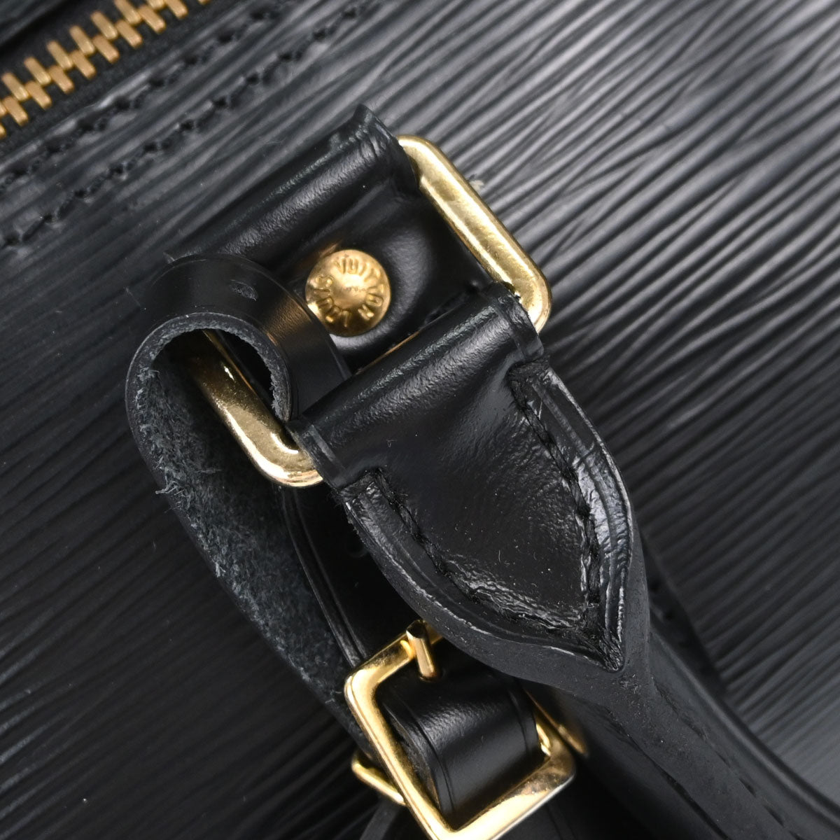Louis Vuitton Black Epi Keepall 45 Travel Handbag M42972