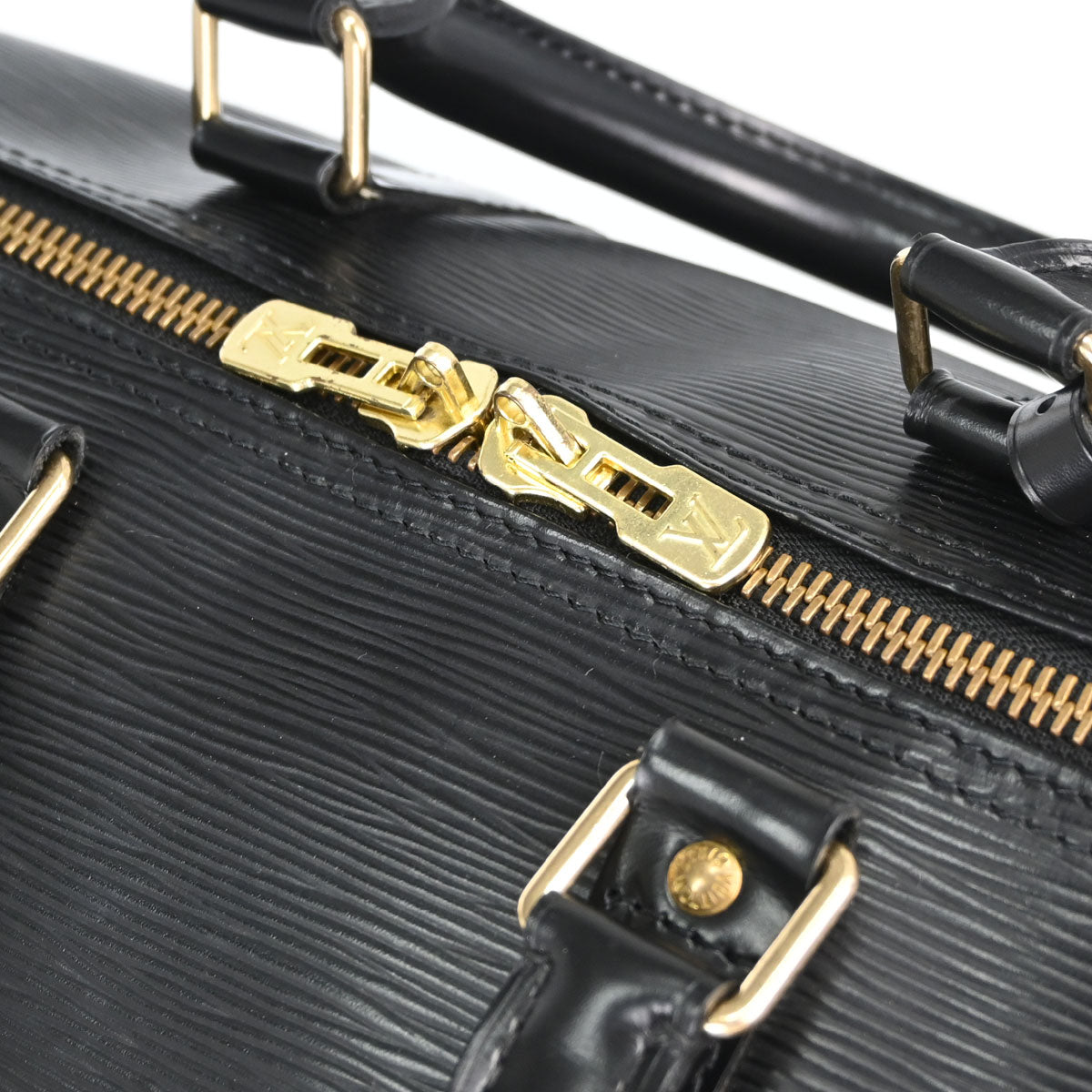 Louis Vuitton Black Epi Keepall 45 Travel Handbag M42972