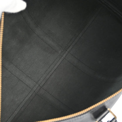 Louis Vuitton Black Epi Keepall 45 Travel Handbag M42972