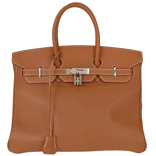 Hermes Gold Swift Birkin 35 Handbag