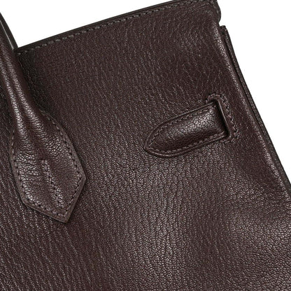 Hermes Havane Chevre Coromandel HAC Haut a Courroies 32 Handbag