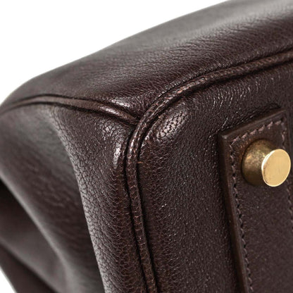 Hermes Havane Chevre Coromandel HAC Haut a Courroies 32 Handbag
