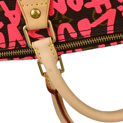 Louis Vuitton Pink Monogram Graffiti Speedy 30 Handbag M93704