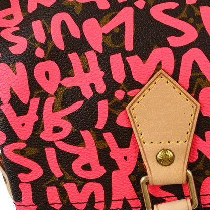 Louis Vuitton Pink Monogram Graffiti Speedy 30 Handbag M93704