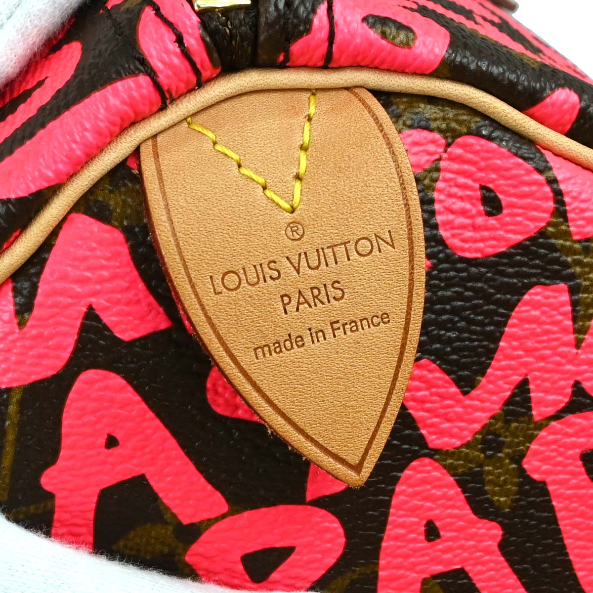 Louis Vuitton Pink Monogram Graffiti Speedy 30 Handbag M93704