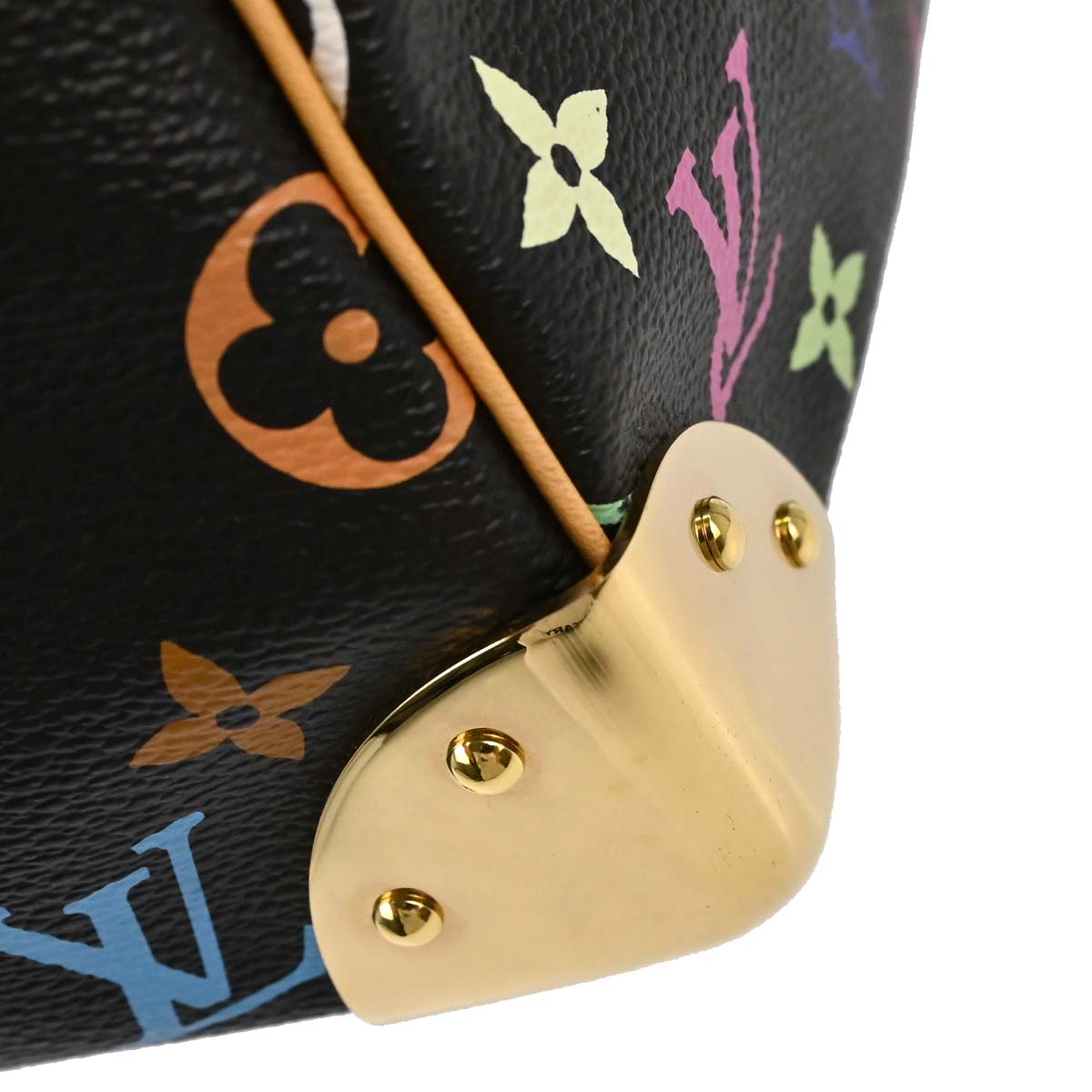 Louis Vuitton Black Monogram Multicolor Speedy 30 Handbag M92642