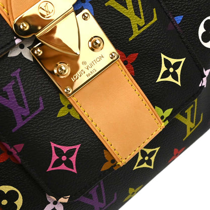 Louis Vuitton Black Monogram Multicolor Speedy 30 Handbag M92642