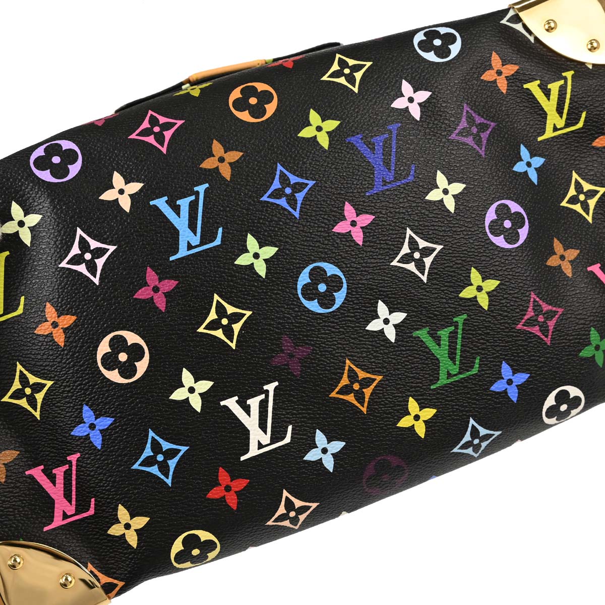 Louis Vuitton Black Monogram Multicolor Speedy 30 Handbag M92642