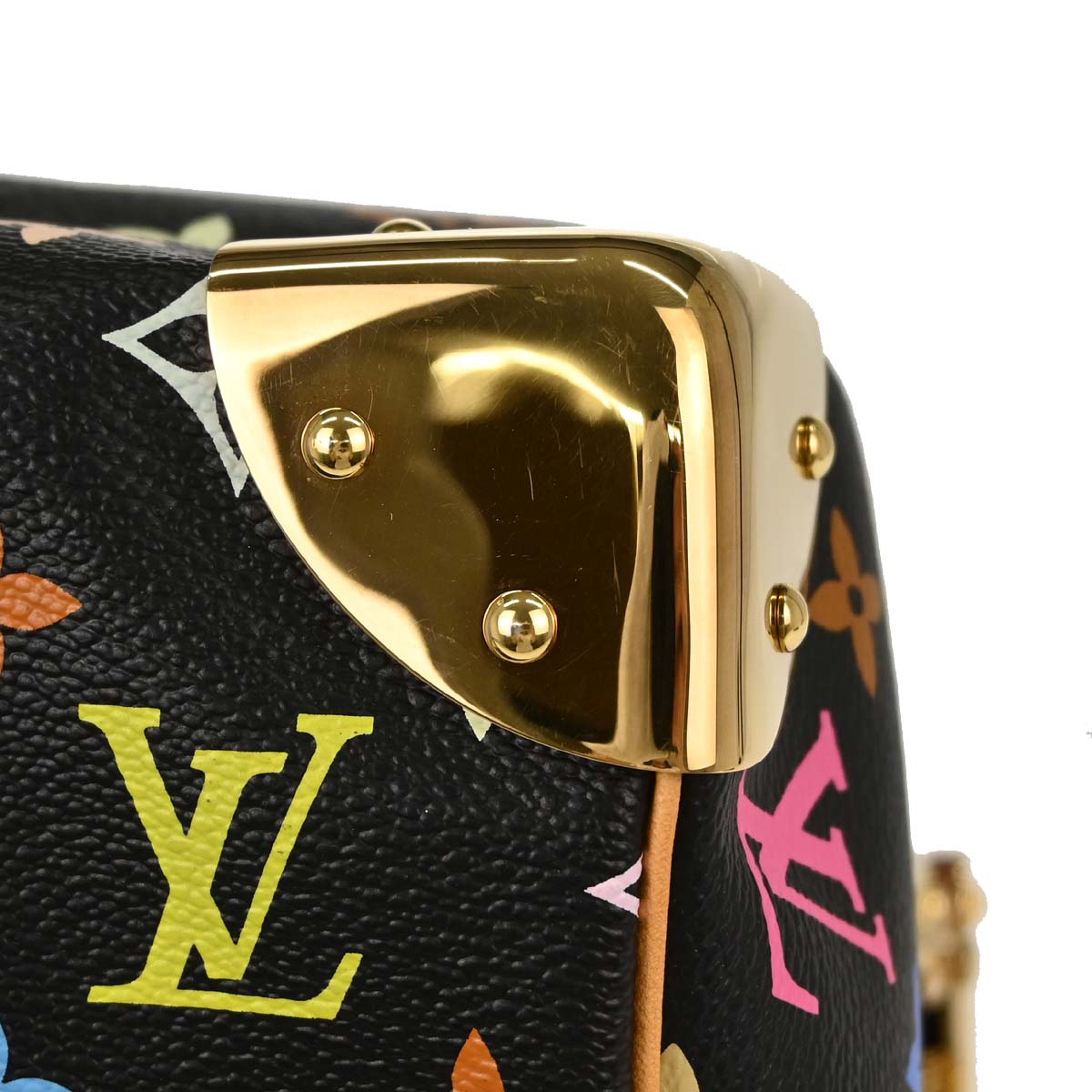 Louis Vuitton Black Monogram Multicolor Speedy 30 Handbag M92642
