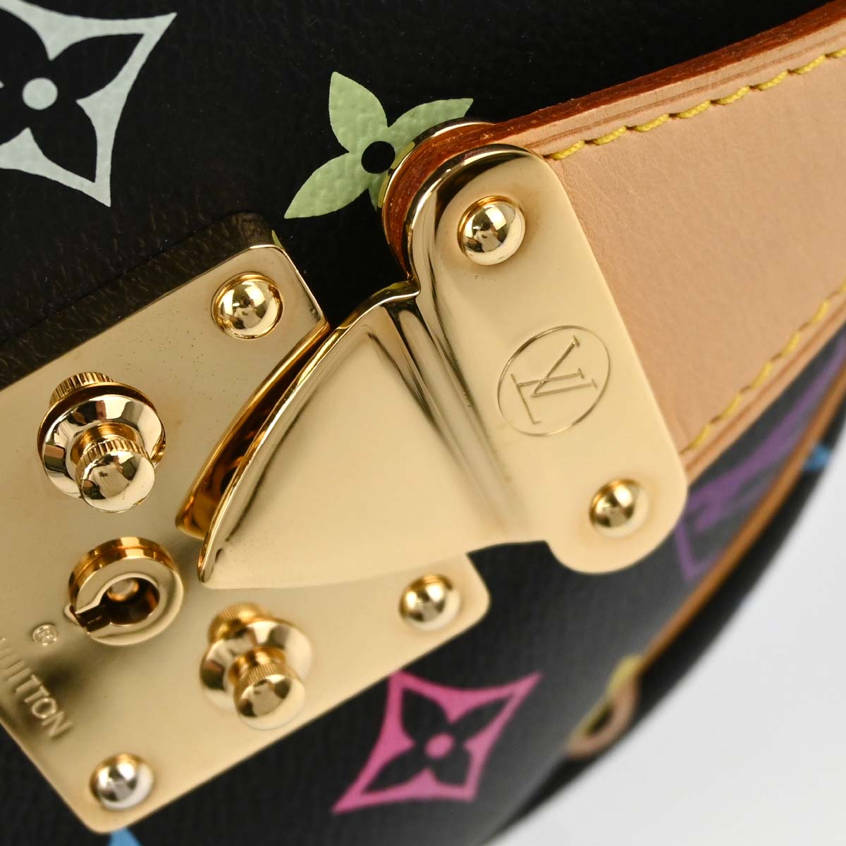 Louis Vuitton Black Monogram Multicolor Speedy 30 Handbag M92642