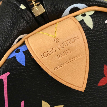 Louis Vuitton Black Monogram Multicolor Speedy 30 Handbag M92642