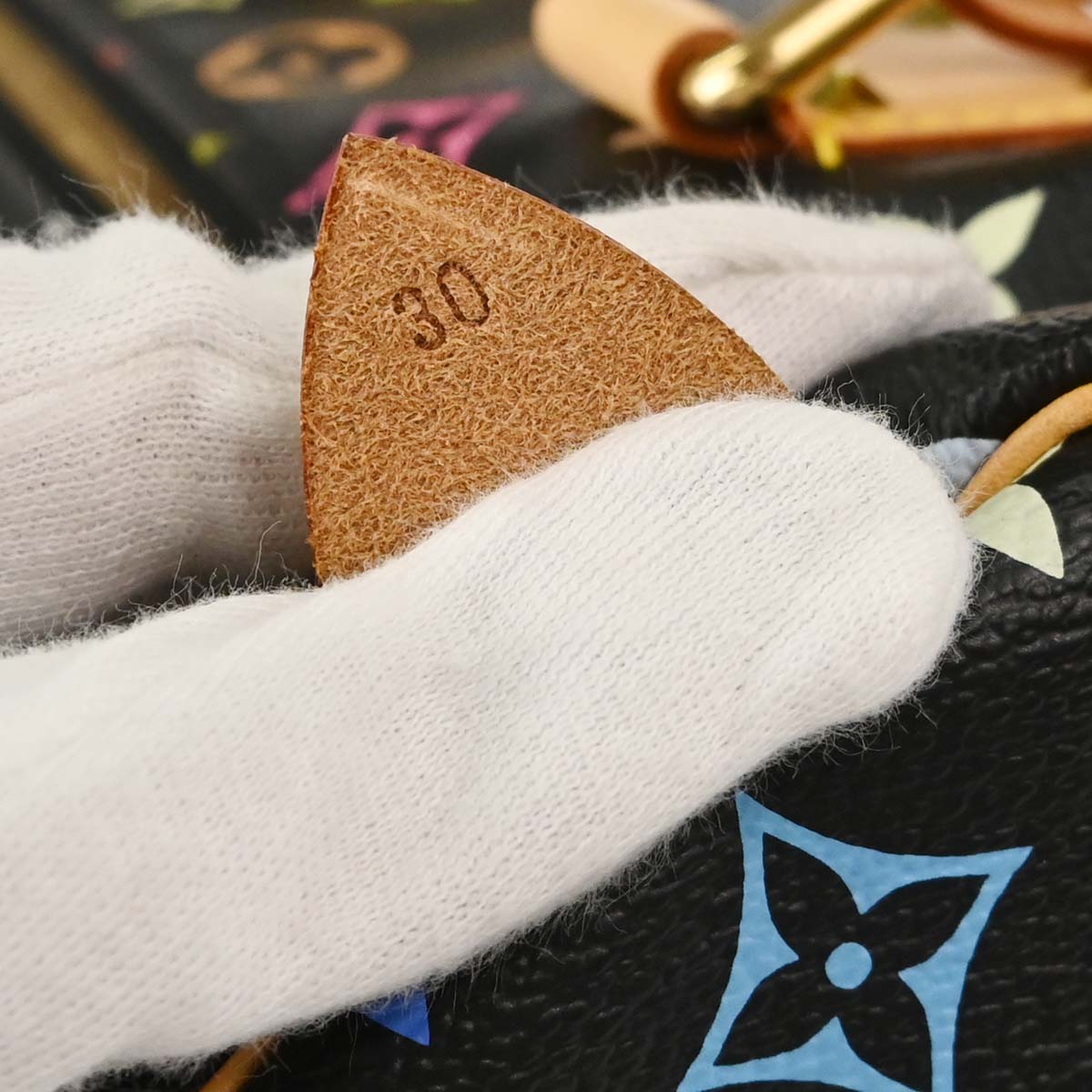 Louis Vuitton Black Monogram Multicolor Speedy 30 Handbag M92642