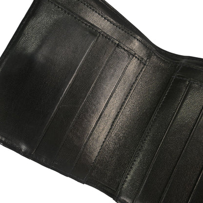 Chanel Black Lambskin Bicolore Bifold Wallet