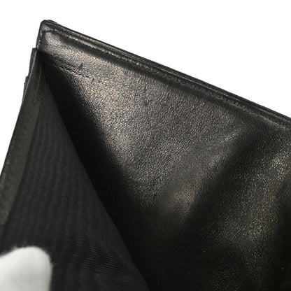 Chanel Black Lambskin Bicolore Bifold Wallet