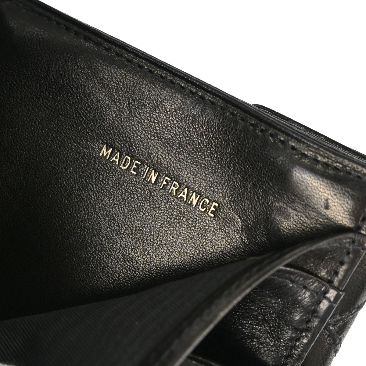 Chanel Black Lambskin Bicolore Bifold Wallet