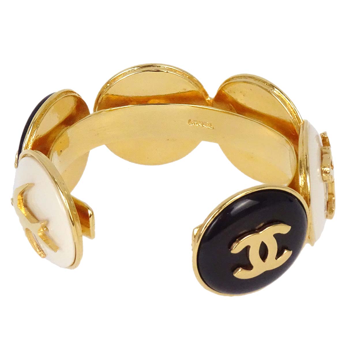 Chanel Gold Icon Bracelet Bangle Accessories