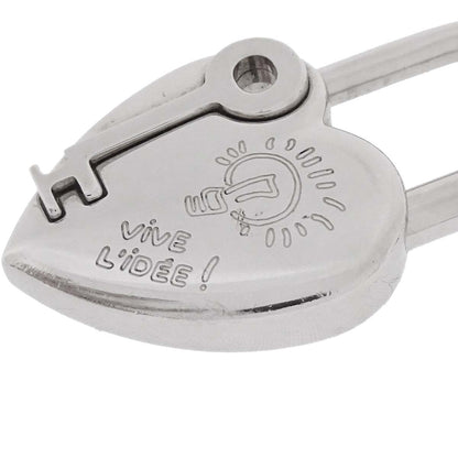 Hermes Annee De La Fantaisie Cadena Padlock Bag Charm Silver Small Good