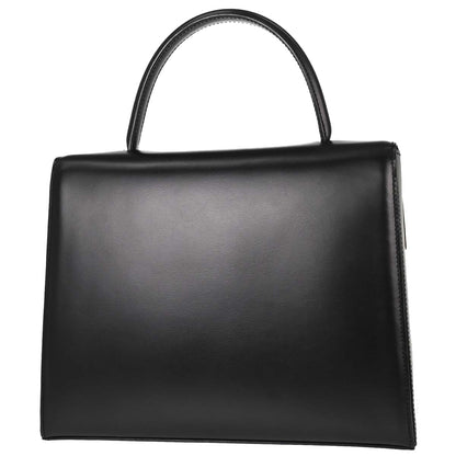 Cartier Black Leather Panthere Top Handle Handbag