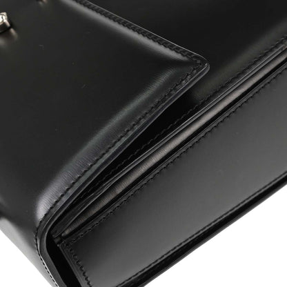 Cartier Black Leather Panthere Top Handle Handbag
