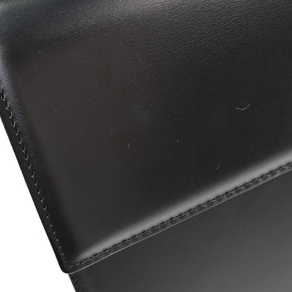Cartier Black Leather Panthere Top Handle Handbag