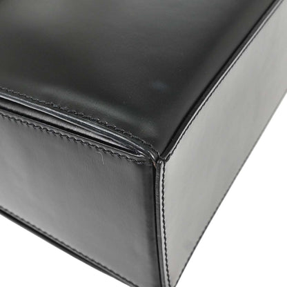 Cartier Black Leather Panthere Top Handle Handbag