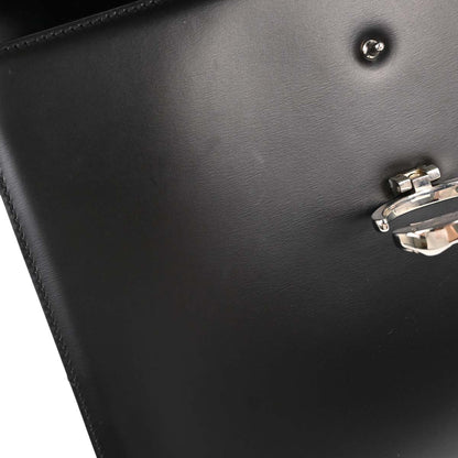 Cartier Black Leather Panthere Top Handle Handbag