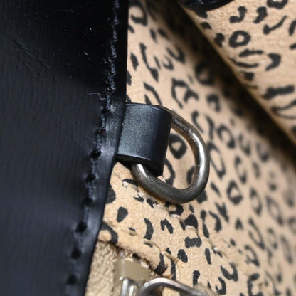 Cartier Black Leather Panthere Top Handle Handbag