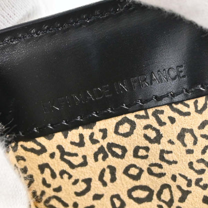 Cartier Black Leather Panthere Top Handle Handbag