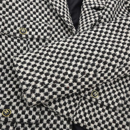 Chanel 1995 Single Breasted Tweed Jacket Brown #40