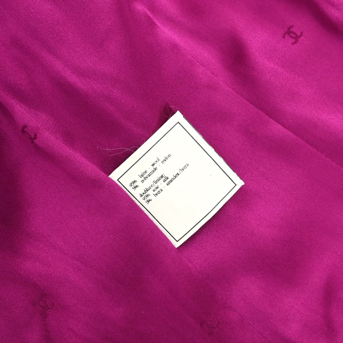 Chanel 1995 Collarless Tweed Jacket Purple #40