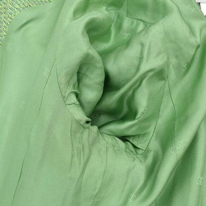 Chanel 1997 Single Breasted Tweed Jacket Green #42