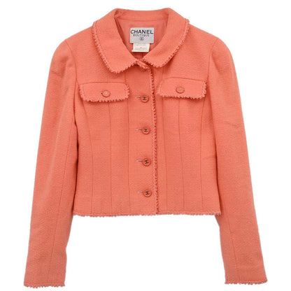 Chanel 1997 Tweed Jacket Orange #38