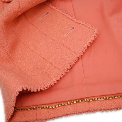 Chanel 1997 Tweed Jacket Orange #38