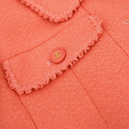 Chanel 1997 Tweed Jacket Orange #38