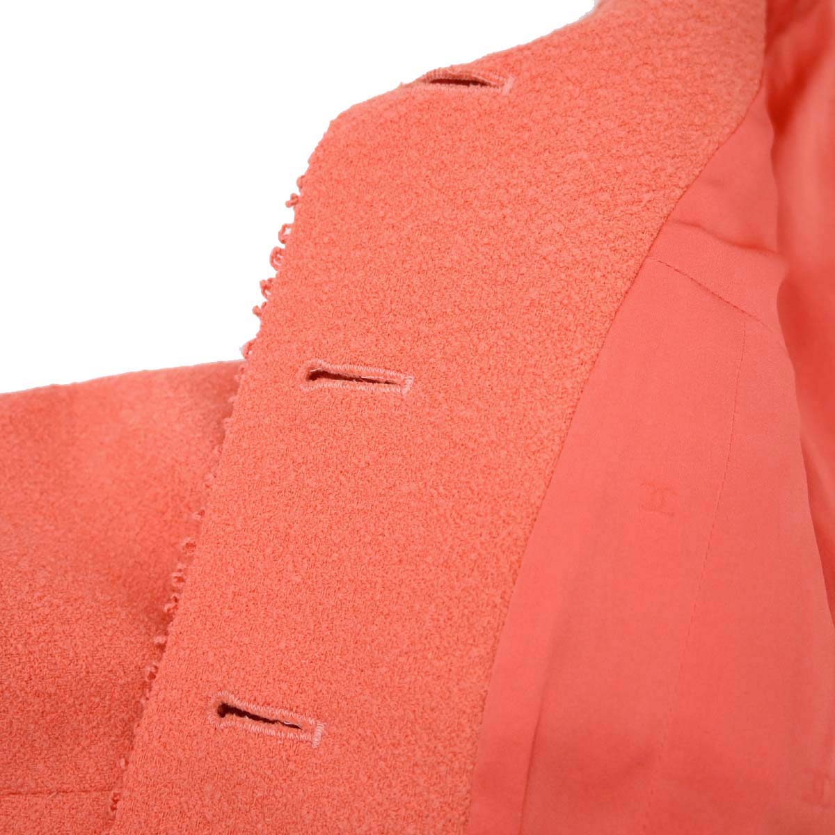 Chanel 1997 Tweed Jacket Orange #38