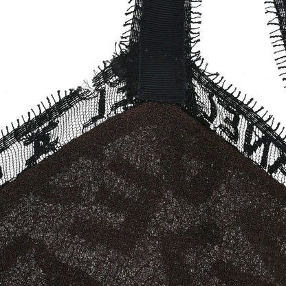 Chanel 1998 Lace Camisole Top Black Brown #38