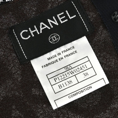 Chanel 1998 Lace Camisole Top Black Brown #38