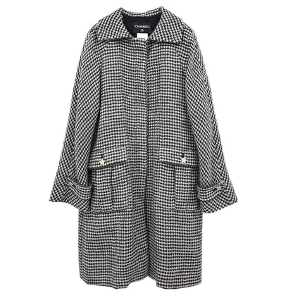 Chanel 2014-2015 Paris-Dallas Tweed Coat Black White #38