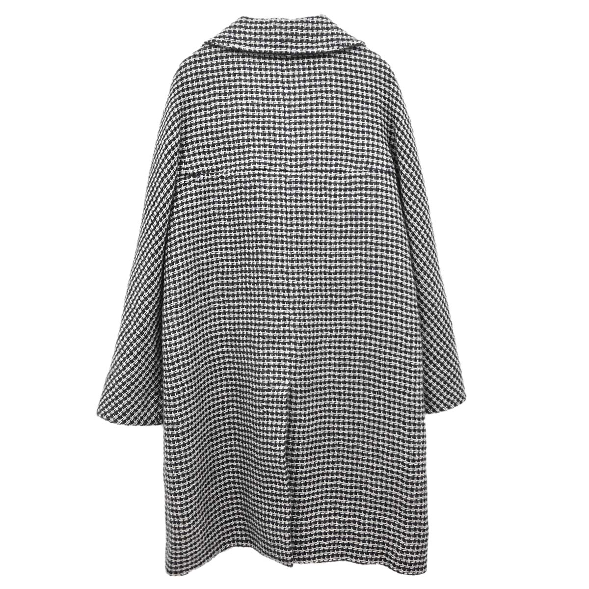 Chanel 2014-2015 Paris-Dallas Tweed Coat Black White #38