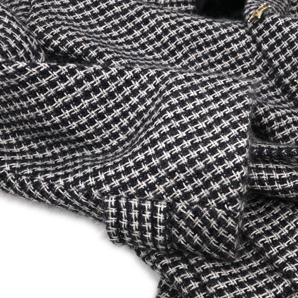 Chanel 2014-2015 Paris-Dallas Tweed Coat Black White #38