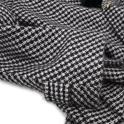 Chanel 2014-2015 Paris-Dallas Tweed Coat Black White #38