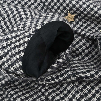 Chanel 2014-2015 Paris-Dallas Tweed Coat Black White #38