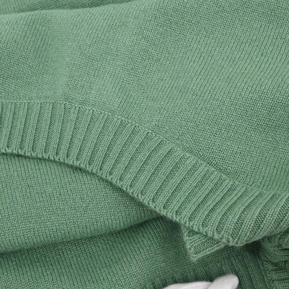 Chanel 2012 Knit Dress Long Cardigan Green #40