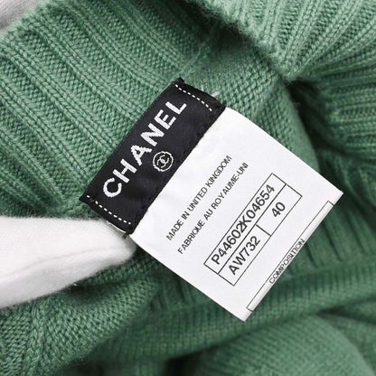 Chanel 2012 Knit Dress Long Cardigan Green #40