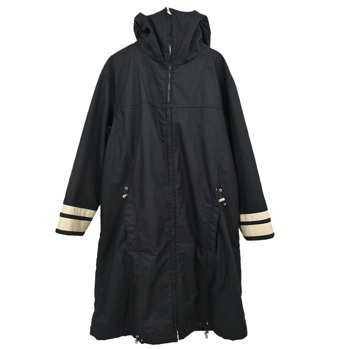 Chanel 2002 Sport Line Zip Up Hooded Jacket Black #44
