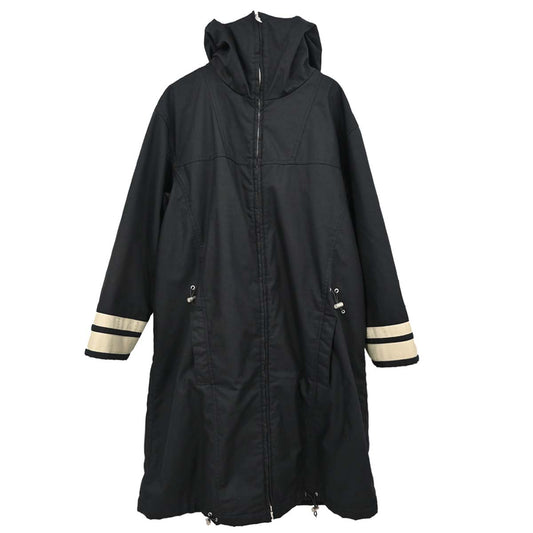 Chanel 2002 Sport Line Zip Up Hooded Jacket Black #44