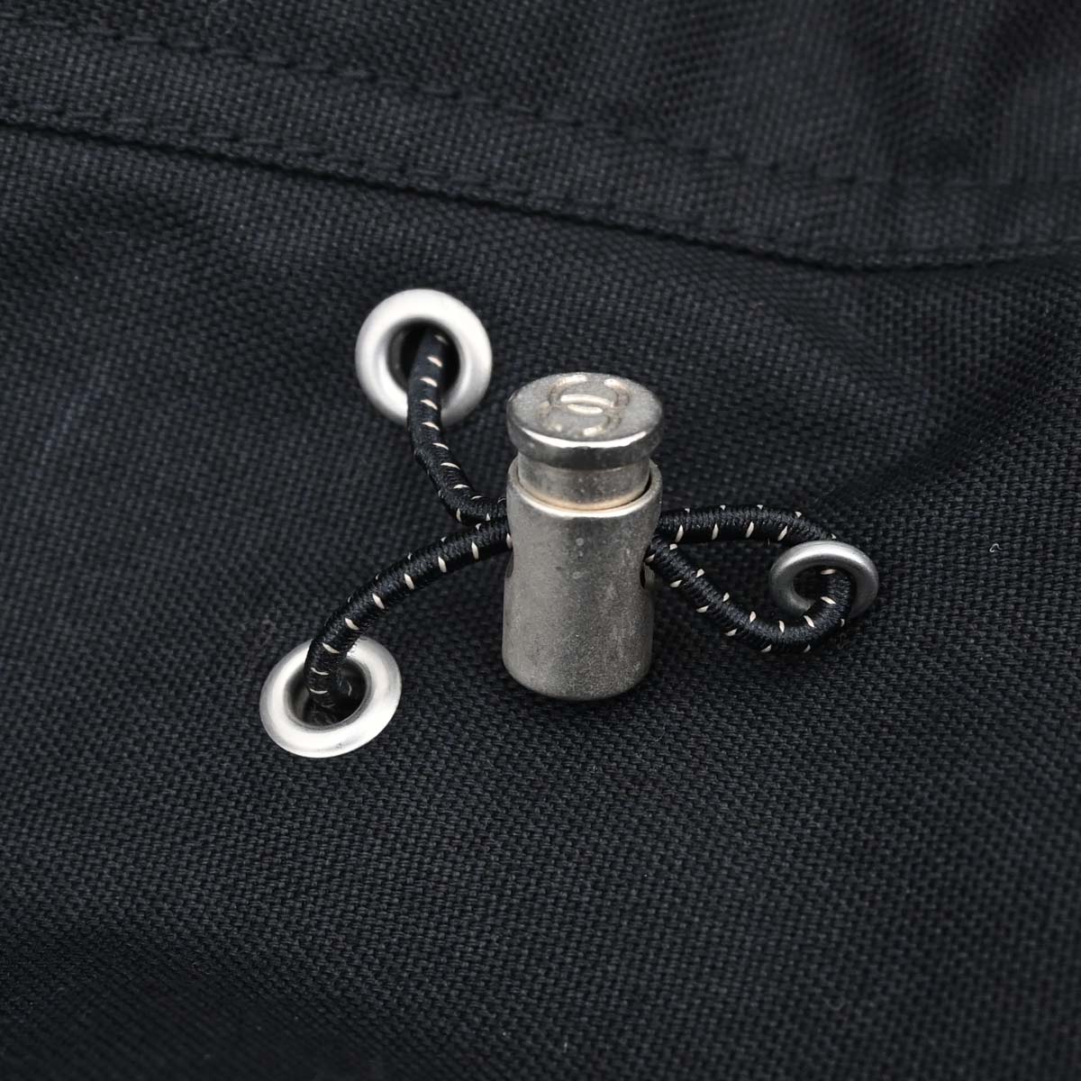 Chanel 2002 Sport Line Zip Up Hooded Jacket Black #44