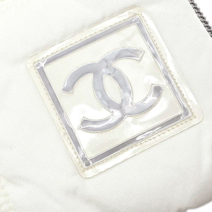 Chanel 2000 Sport Line Zipper Skirt White #38