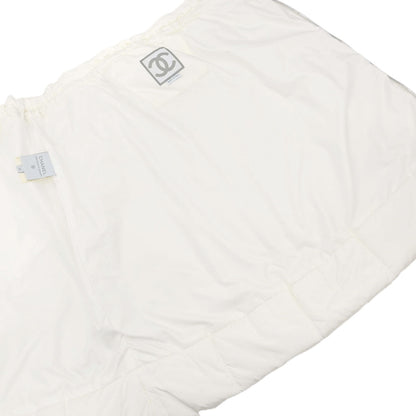 Chanel 2000 Sport Line Zipper Skirt White #38